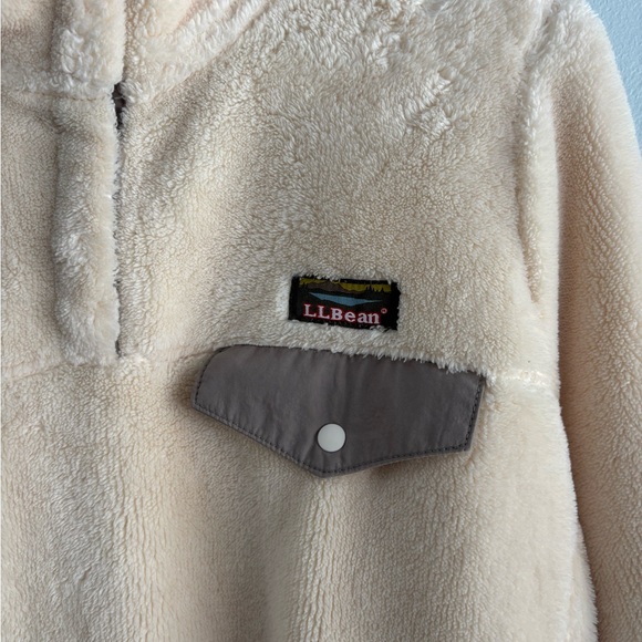 L.L. Bean Women’s Tan Fleece Jacket - Picture 3 of 5